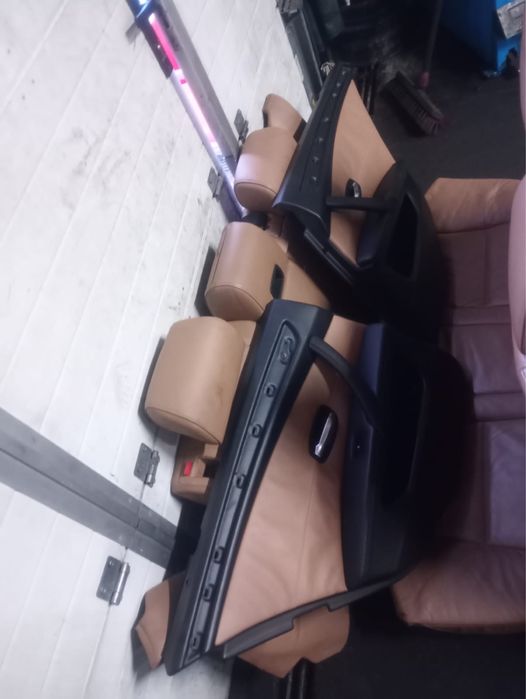 Bmw E61 lift fotele skórzane rude Mpakiet podgrzewane