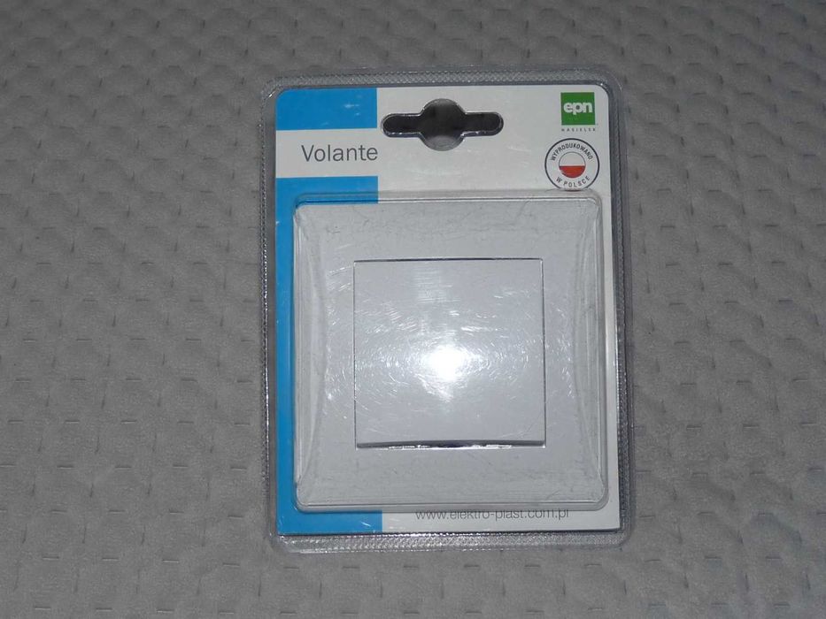 Włącznik podtynkowy jednoprzyciskowy Volante biały