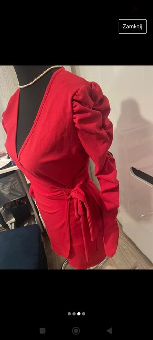 Czerwona sukienka-wesele,chrzest