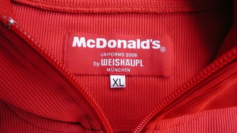 czerwona bluza MCDONALDS rozm XL L