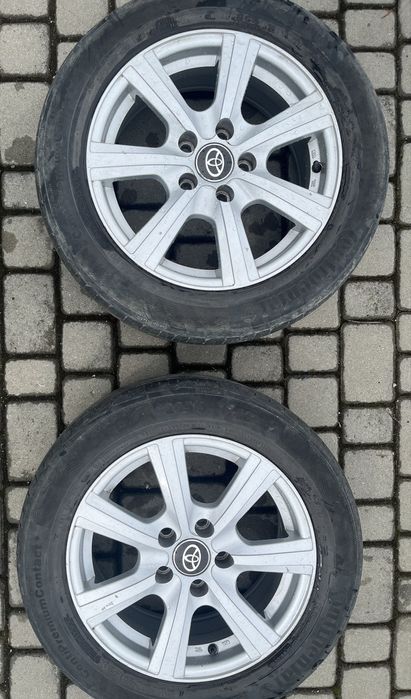 Alufelgi 5x114,3 16 cali Toyota Auris Avensis Corolla opony 205/55/16