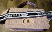 Torebka CHRISTIAN DIOR pudrowy róż