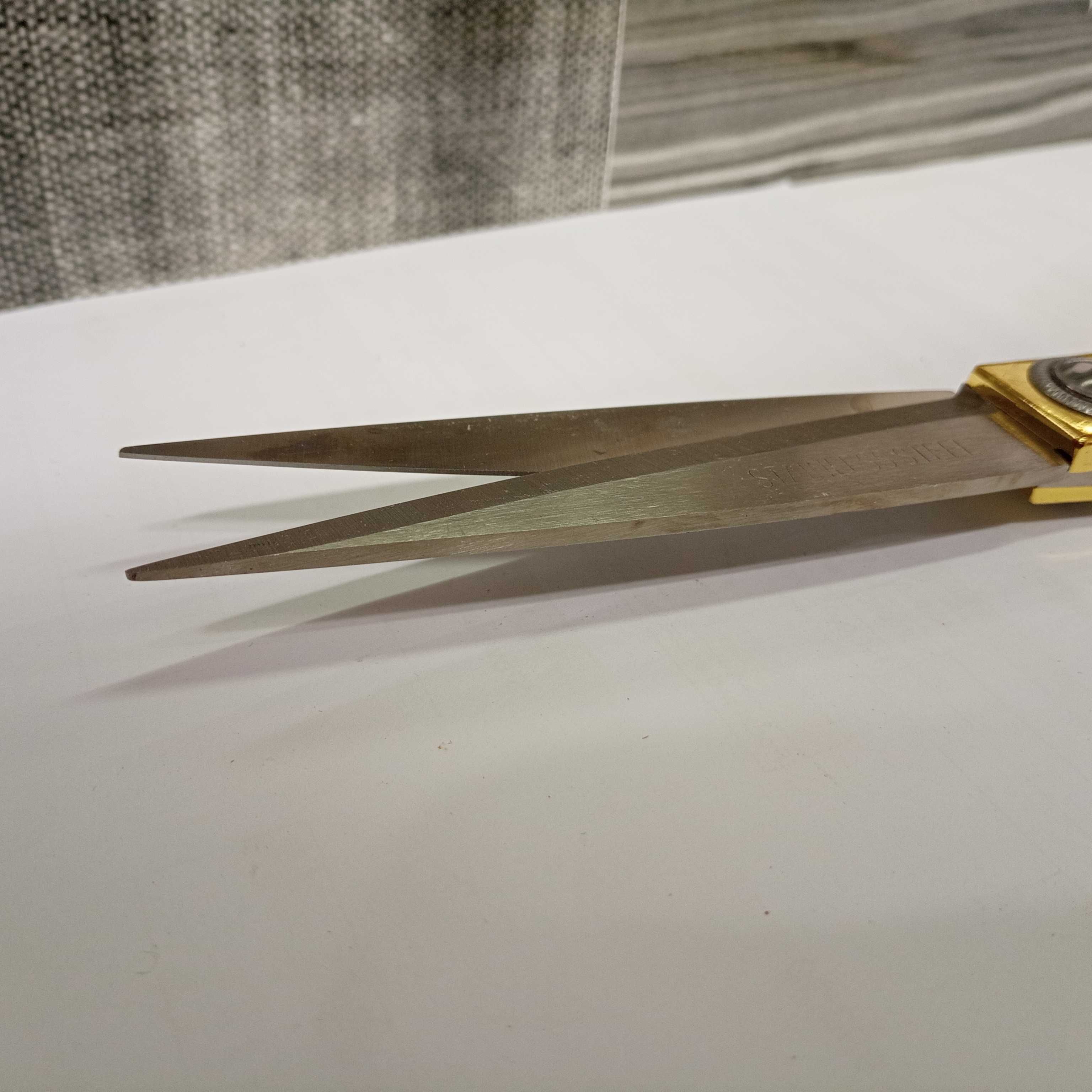 Nożyczki krawieckie złote średnie 24cm mocne do materiału przeróbek