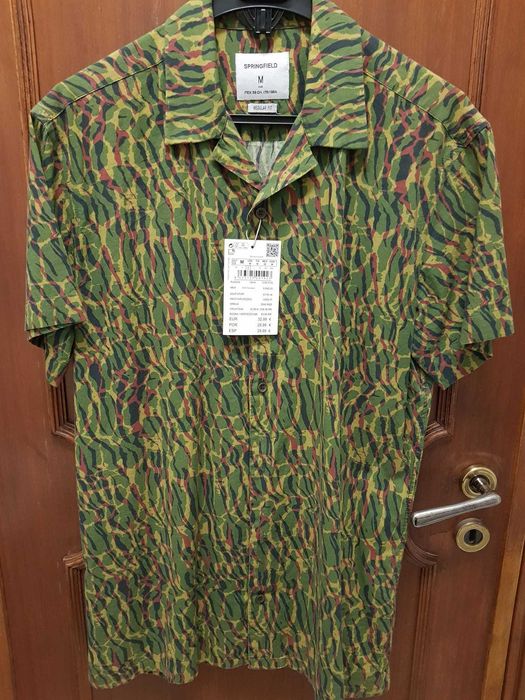 Camisa havaiana tropical Springfield estilo Billabong Levis Vans NOVA