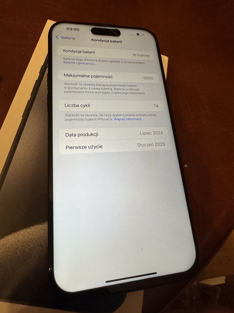 iPhone 15 pro max 256gb 100% kondycji