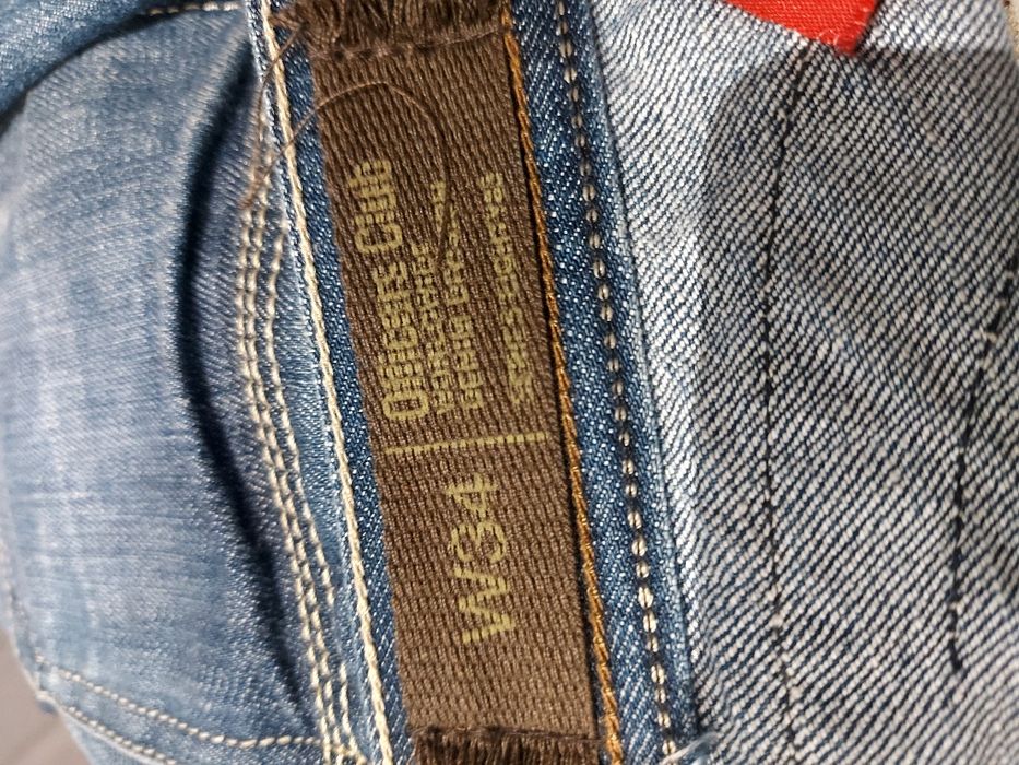 Spodnie jeansowe Officers Club w34 regular