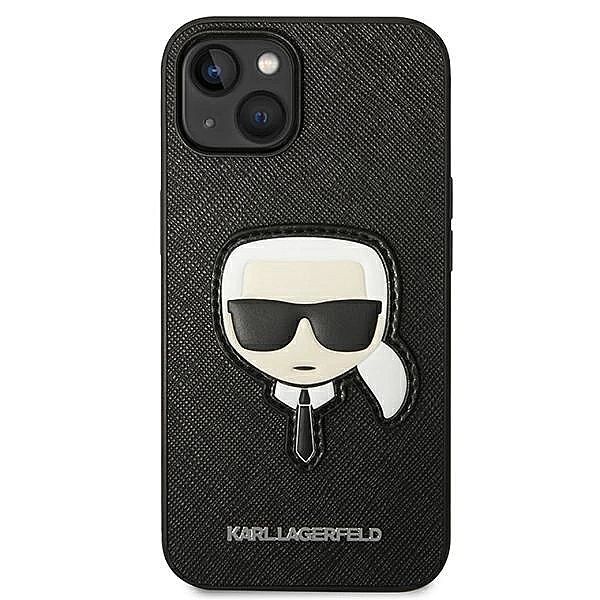Etui Karl Lagerfeld Saffiano Karl's Head Patch na iPhone 14 Plus - cza