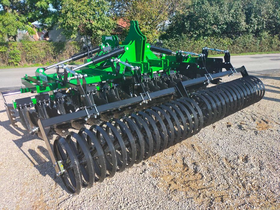 brona talerzowa hydrauliczna JANPOL SHREK 4m 560 talerz daszek 600