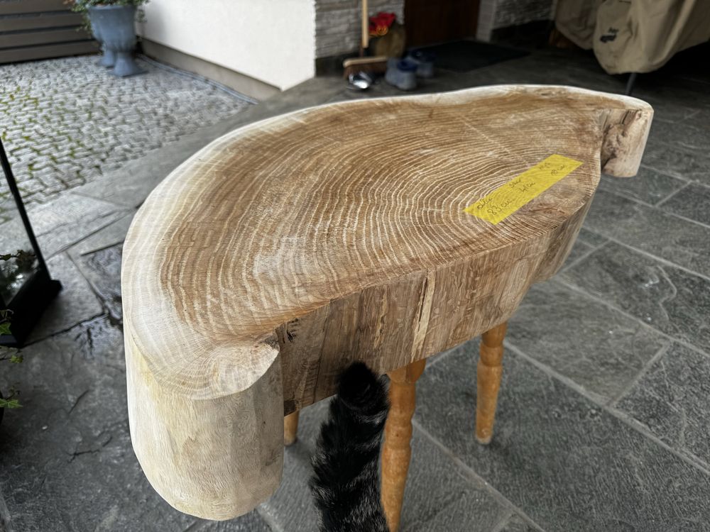 Plaster drewniany dębowy na stół gotowy szlifowany gładki 83x41x10cm