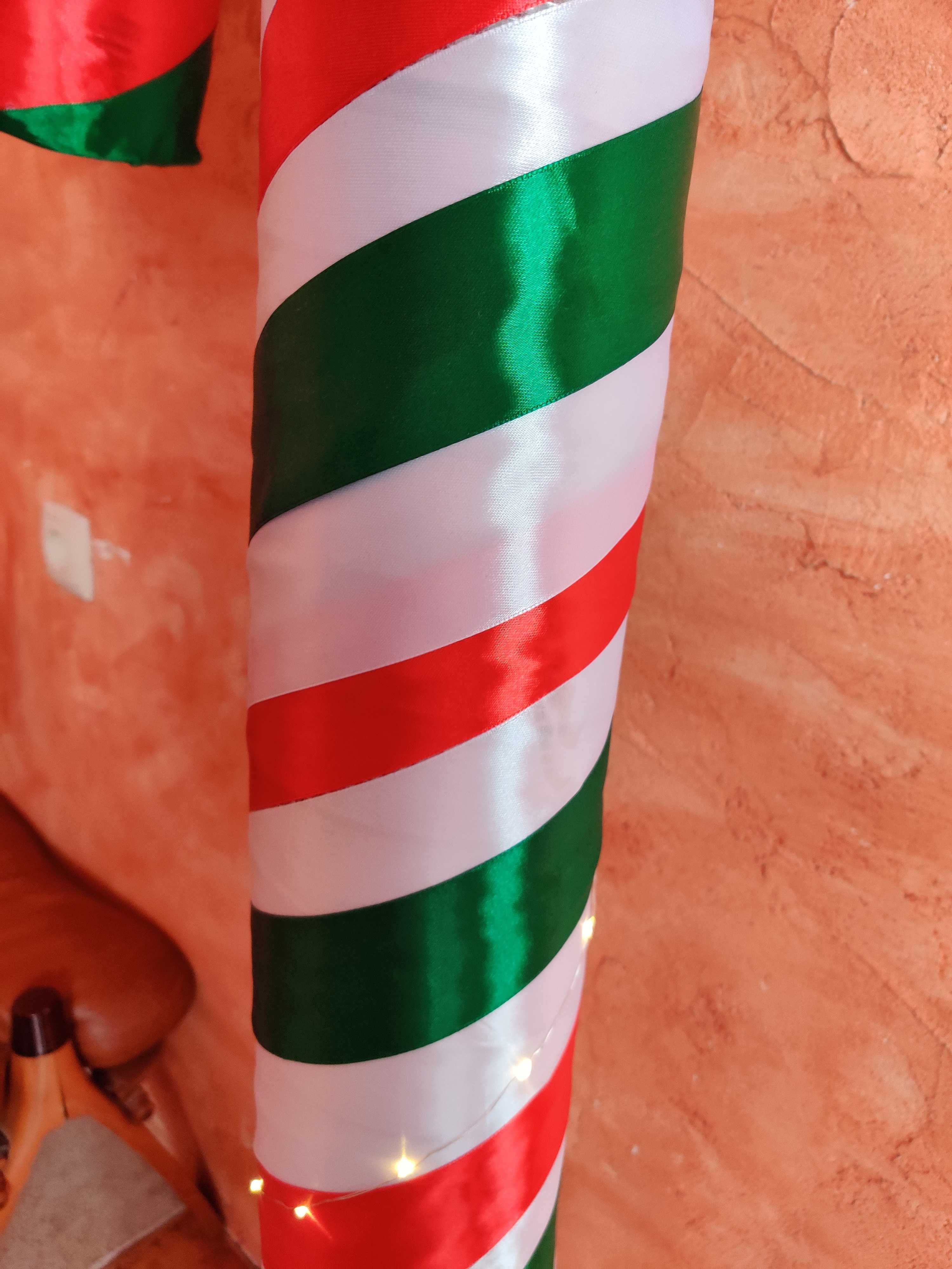 Świąteczna laska cukrowa z podświetleniem