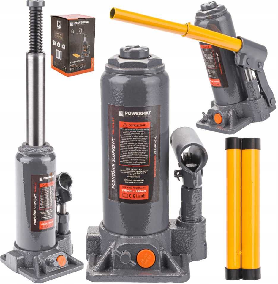 Podnośnik HYDRAULICZNY Słupkowy Lewarek 6T PM-PHS-6T