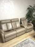 Komplet Rekax skóra Domoteka - Sofa 2 osobowa+ 2 fotele