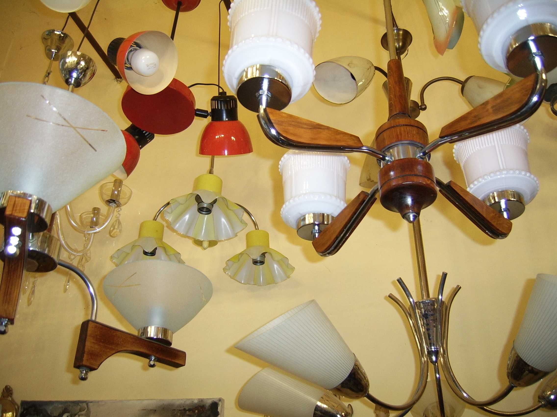 Kolekcja kultowych żyrandoli - lamp PRL-u vintage