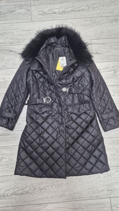 Пальто пухове  Luiza Spagnoli зі зйомним хутром