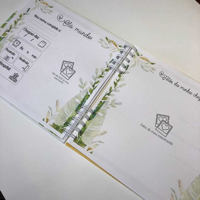 Álbum de 200 fotos e Livro do bebe safari