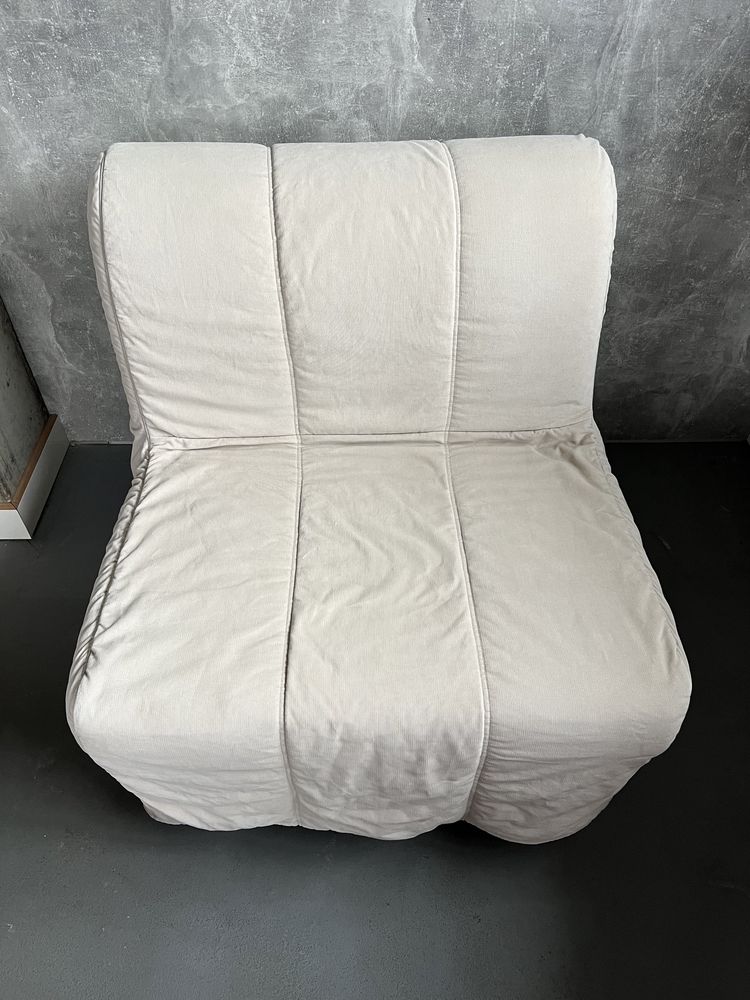 Fotel rozkladany łóżko polowe  Ikea Lycksele beżowy 2 szt