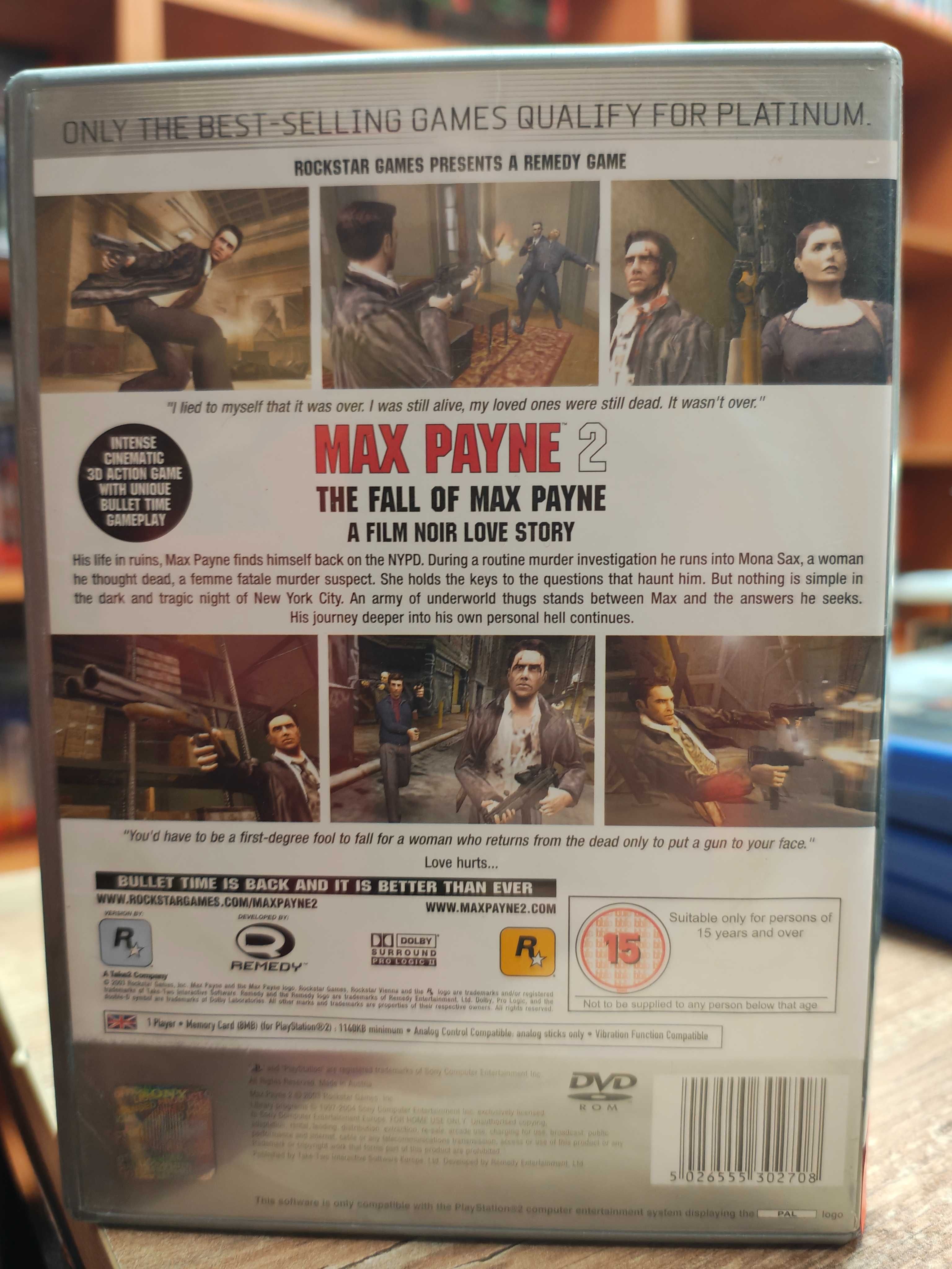 Gra MAX PAYNE 2 THE FALL O0F MAX PAYNE PlayStation 2 SklepRetroWWA