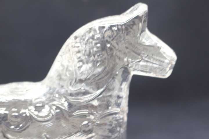 Cavalo Lindshammar Sweden Cristal "Dalecarlia Horse" 10 cm