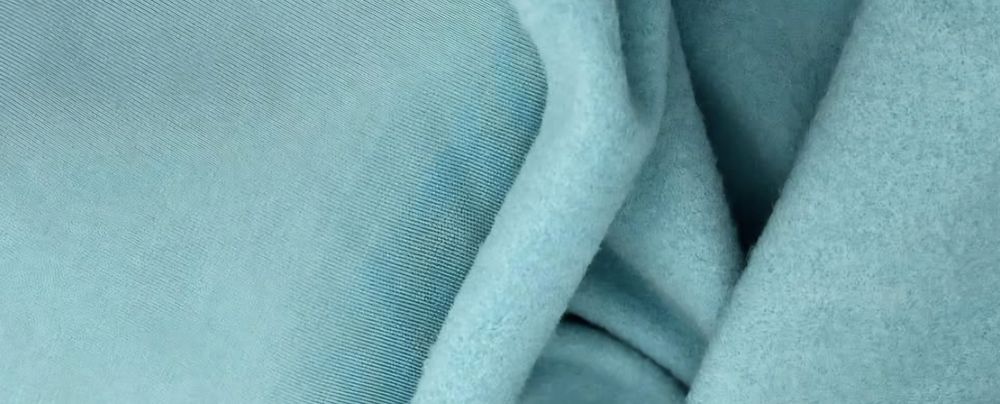 Dresowka drapana z wełną kolor miętowy