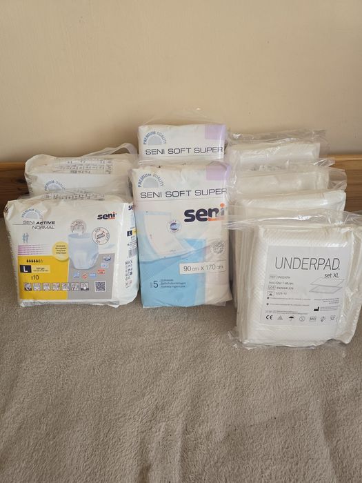 SENI pieluchomajtki L podkłady 90x170 100x230