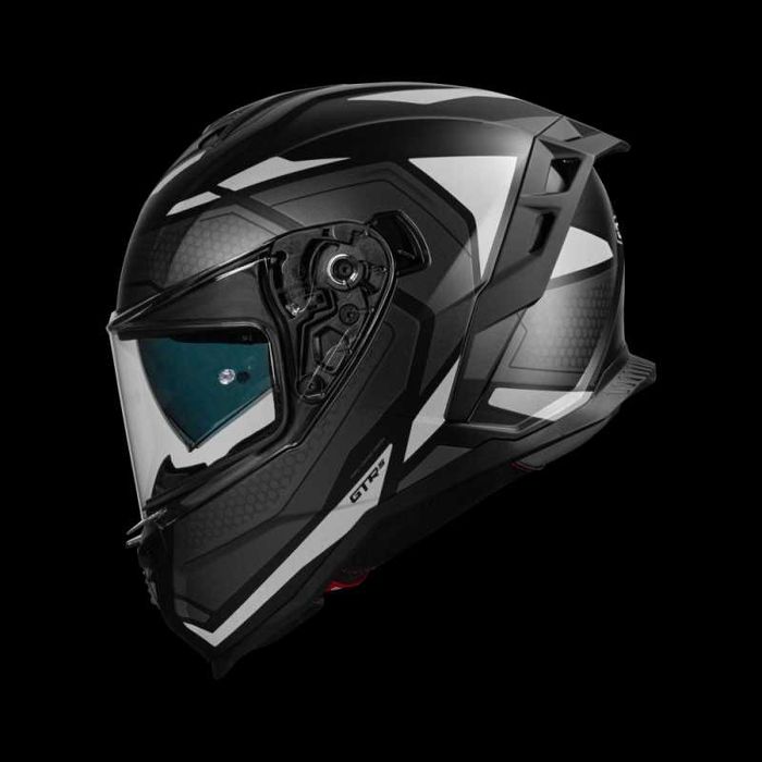 Capacete CMS GTRS Veloce Preto branco