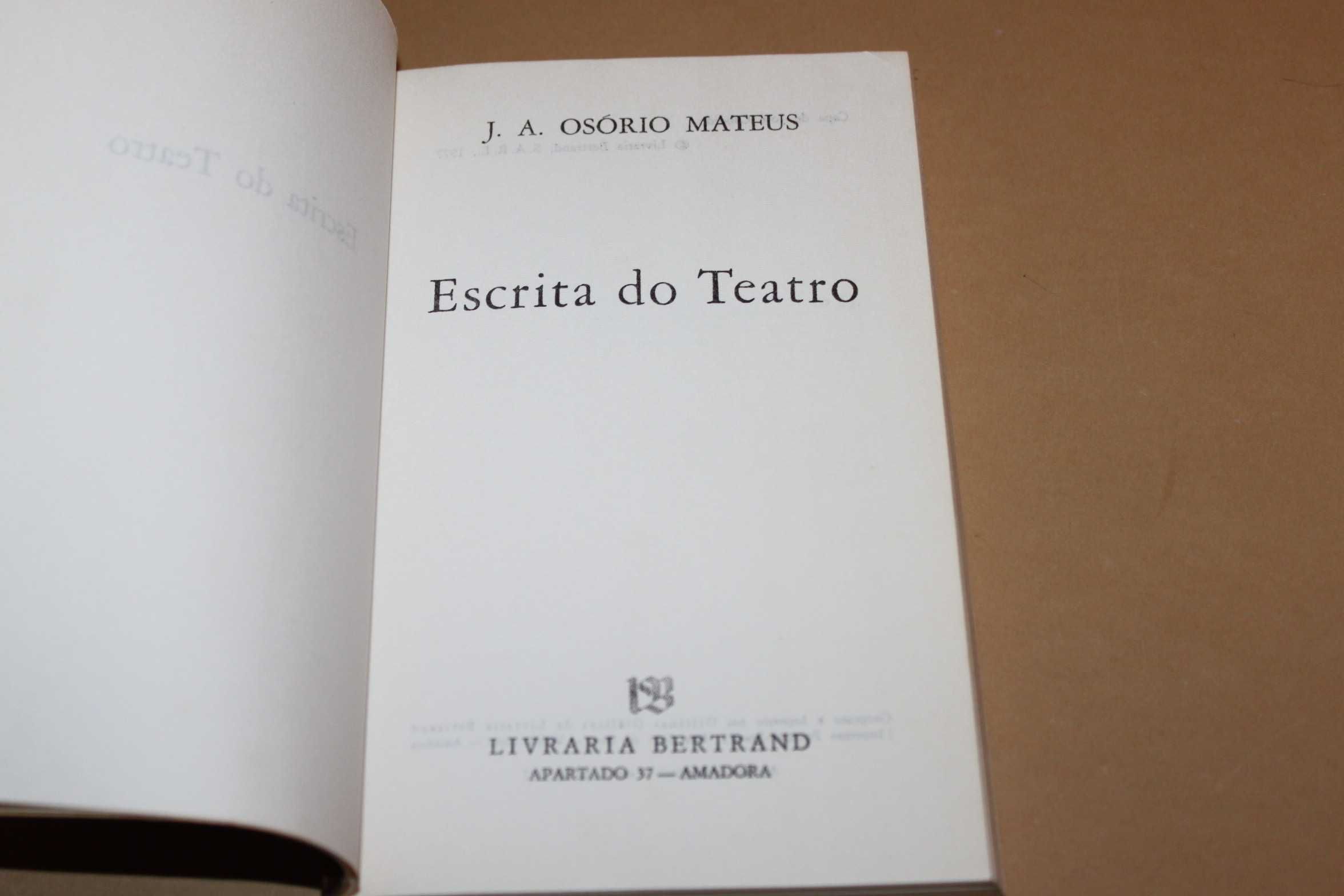 Escrita de Teatro // J.A.Osório Mateus-TEATRO
