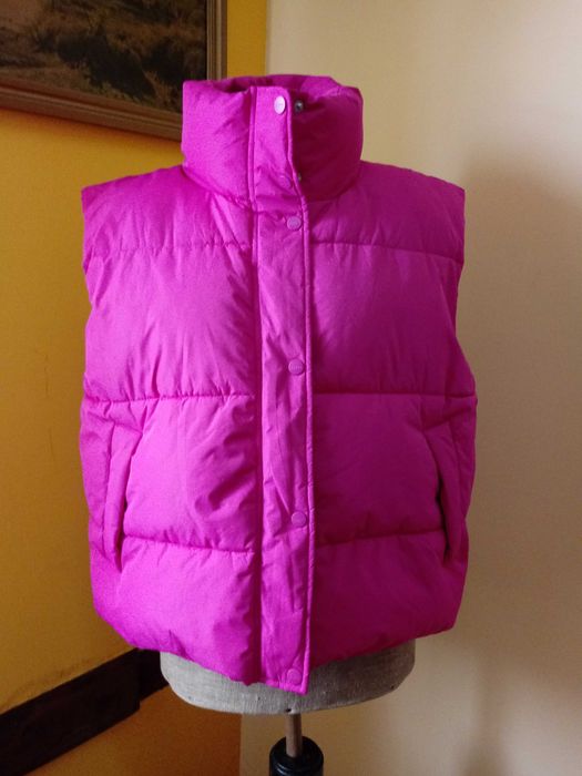 Różowy ocieplany bezrękawnik Donna rozm 42