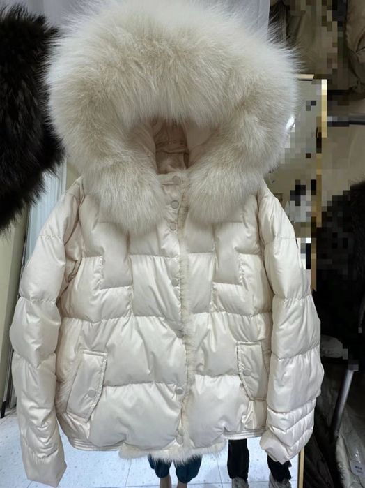 Пуховик жіночий,натуральне хутро,наповнювач(качиний пух)M,L,XL