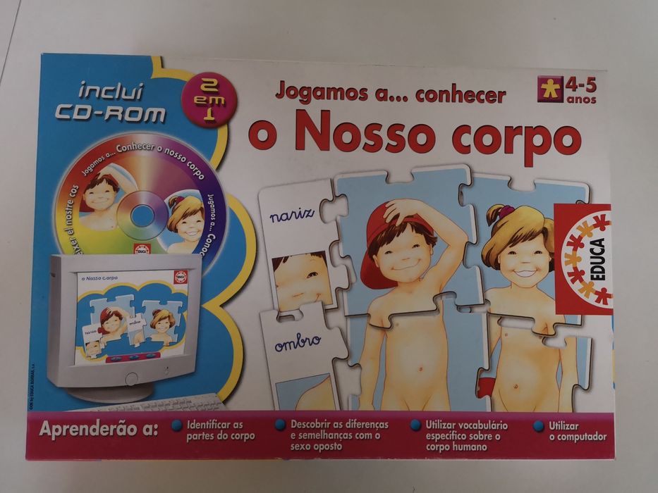 Jogo didático "O nosso corpo '