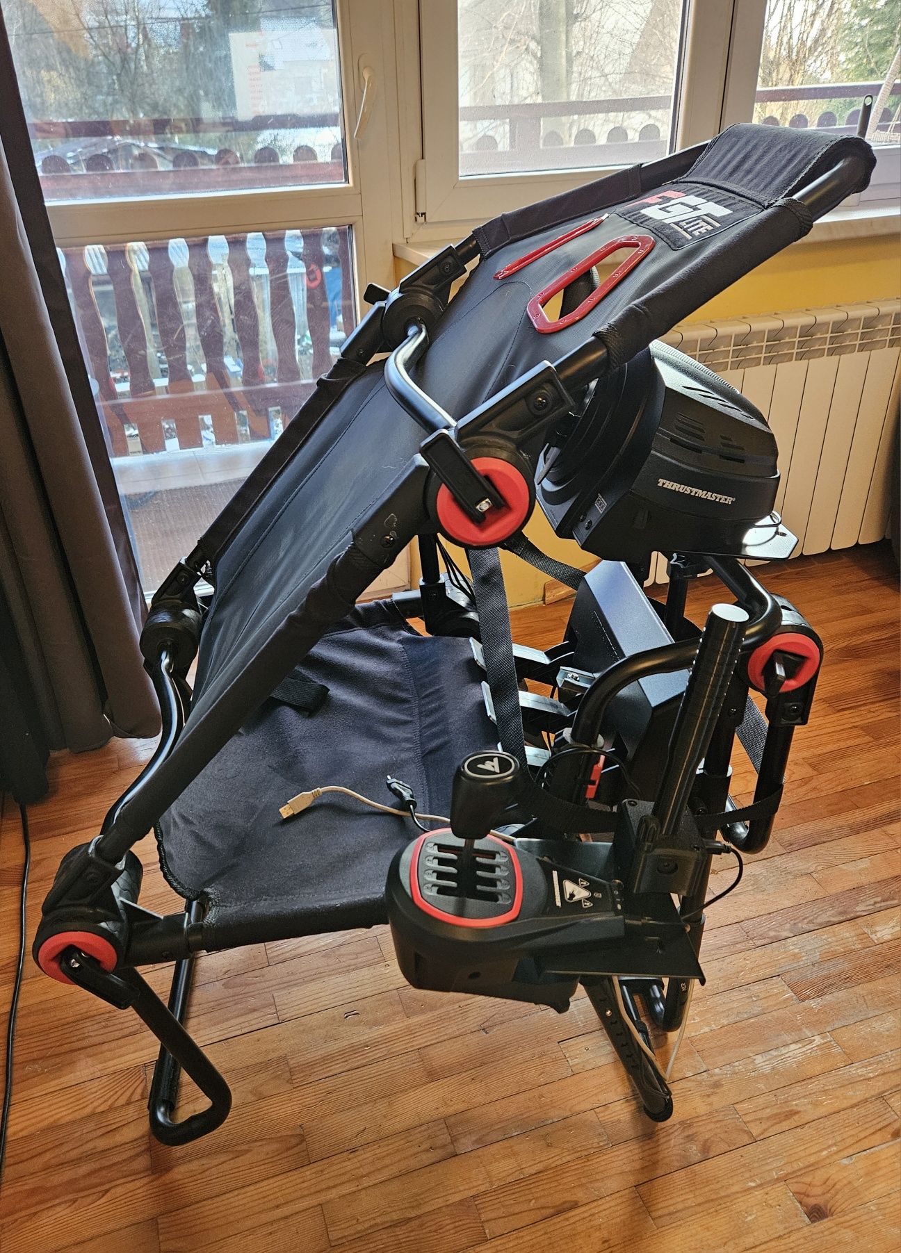 Thrustmaster T300 RS GT + TH8A Shifter + Next Level Racing Kokpit