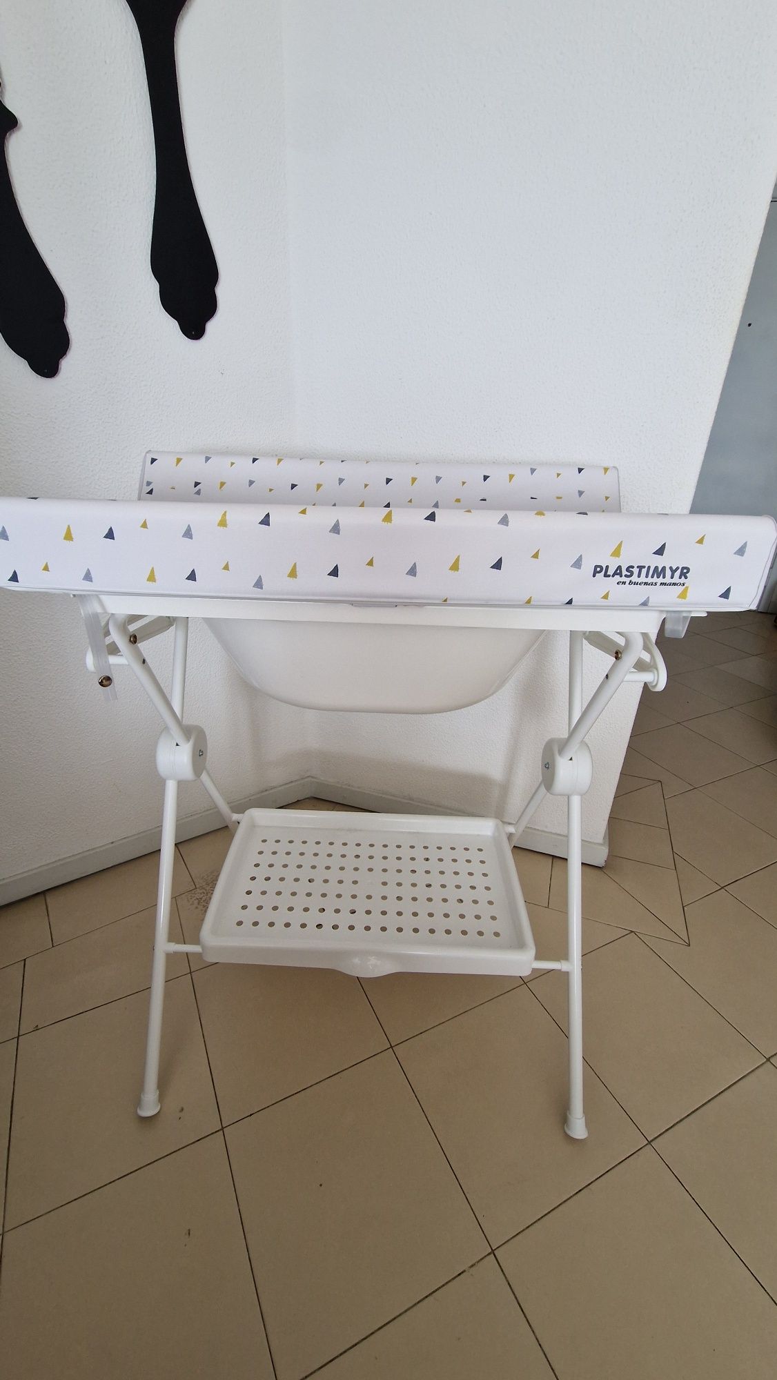 Trocador com banheira para bebe