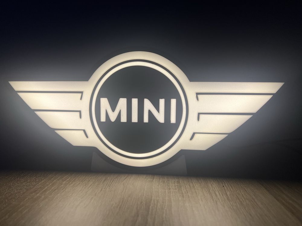 Logotipo luminoso Mini cooper 30cm