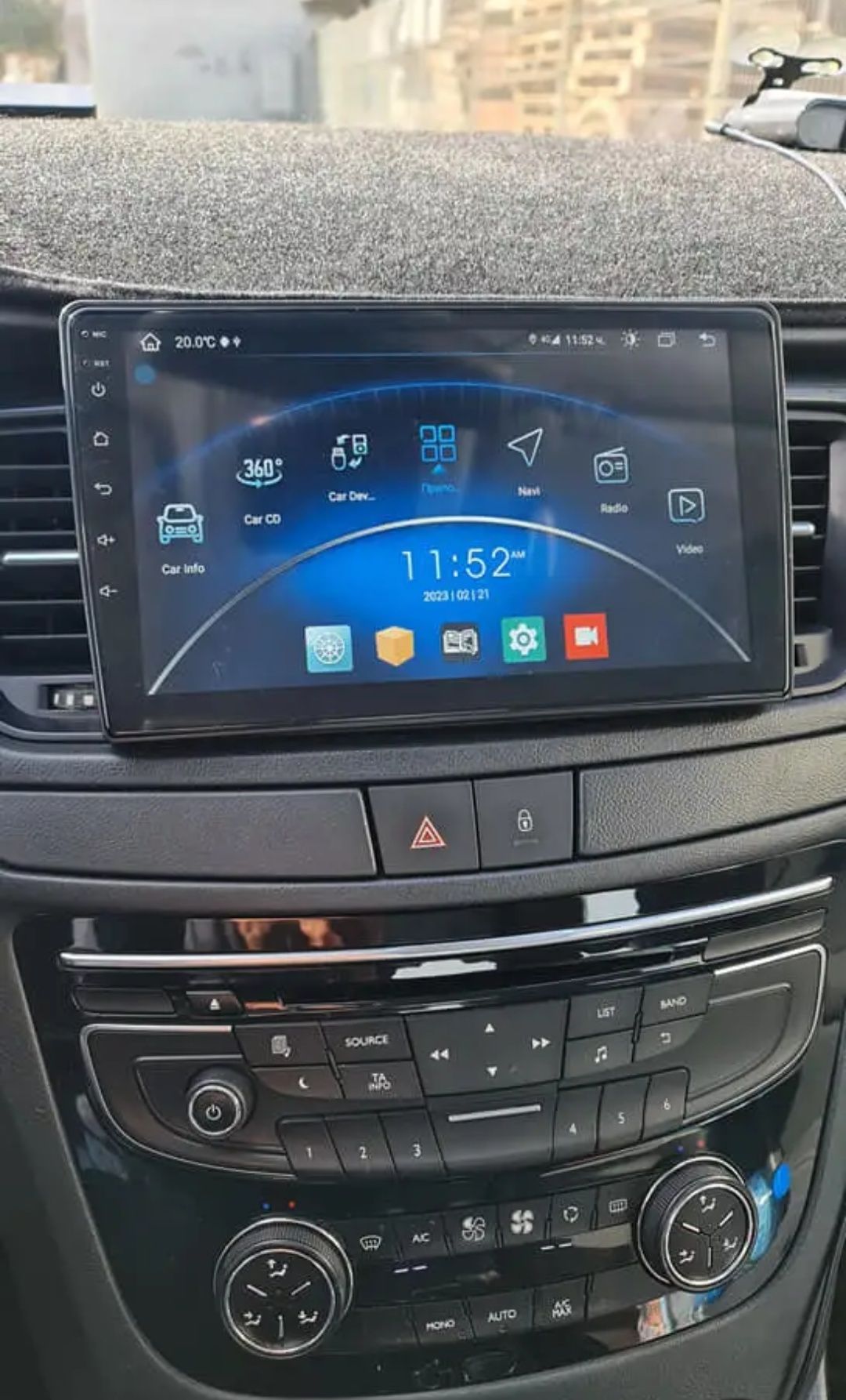 Rádio Android 13 com GPS Peugeot 508 (Artigo Novo)