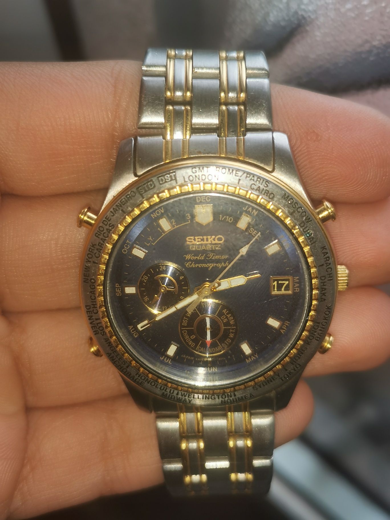 Relógio Seiko - World Timer Chronograaf