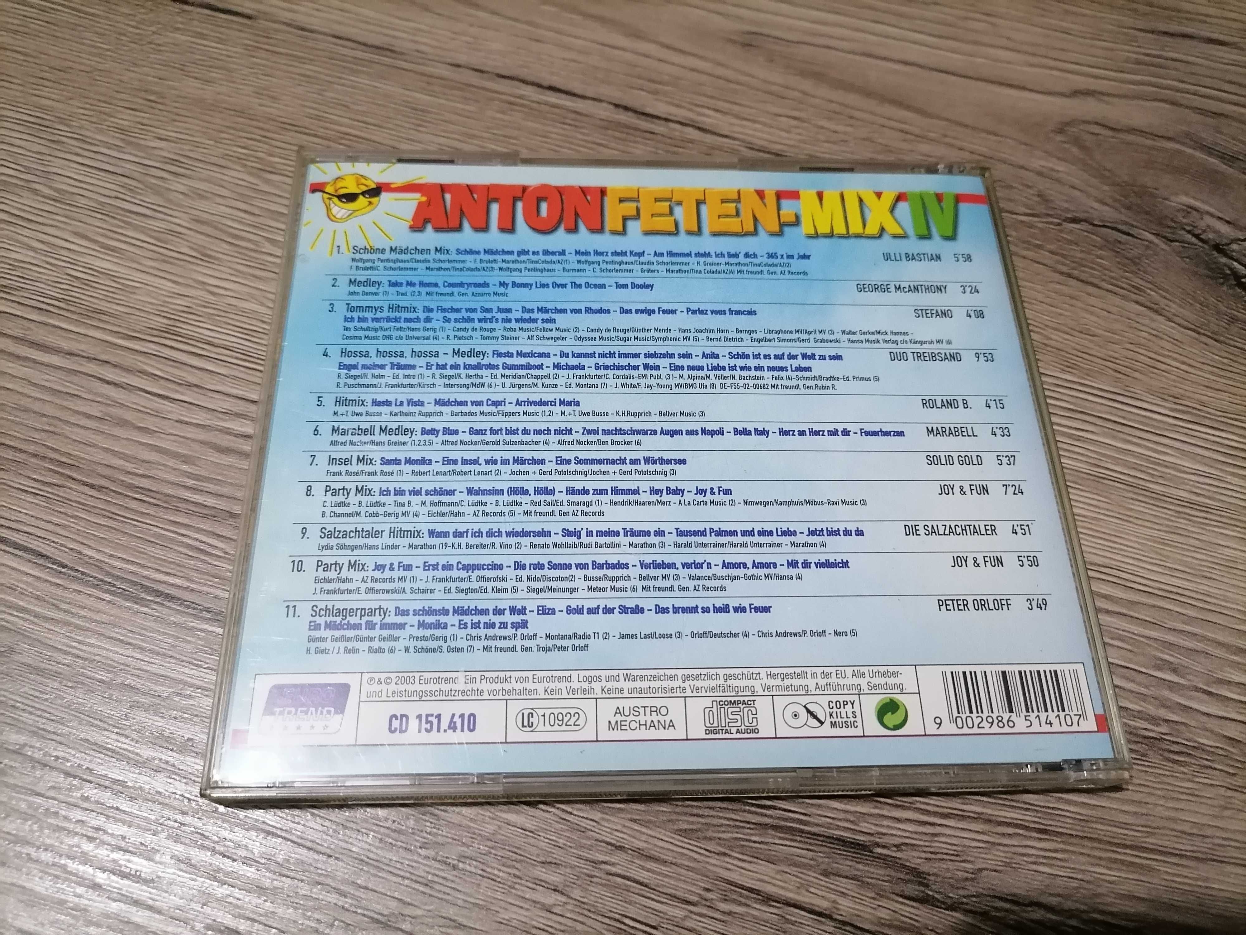 Anton Feten Mix IV CD1