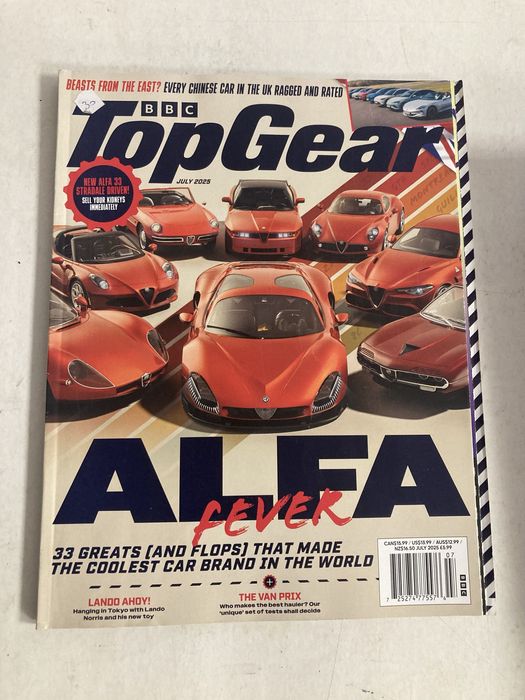 Revistas Top GEAR de Julho 2025 e CAR, em Inglês