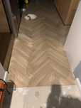 Deska dębowa parkietowa parkiet lakierowany bielony biel cafie latte