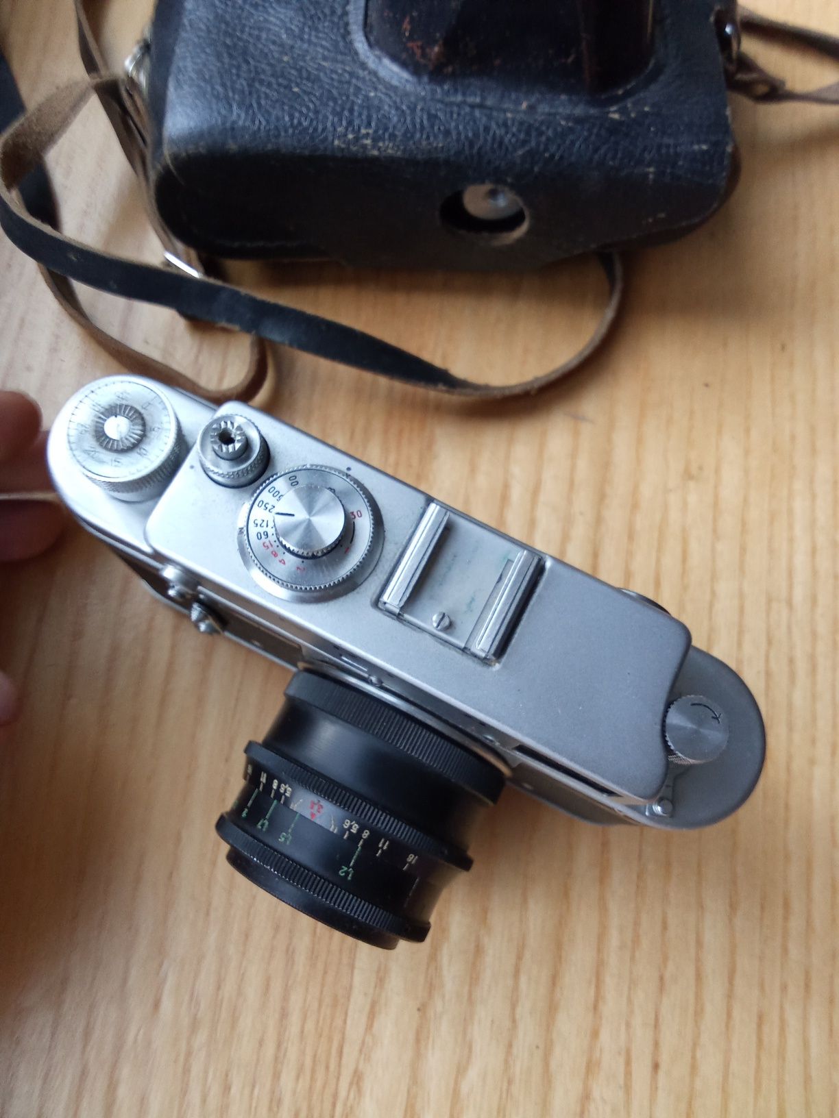 aparat fotograficzny zorki 4l zestawie z obiektywem industar 58 ZSRR