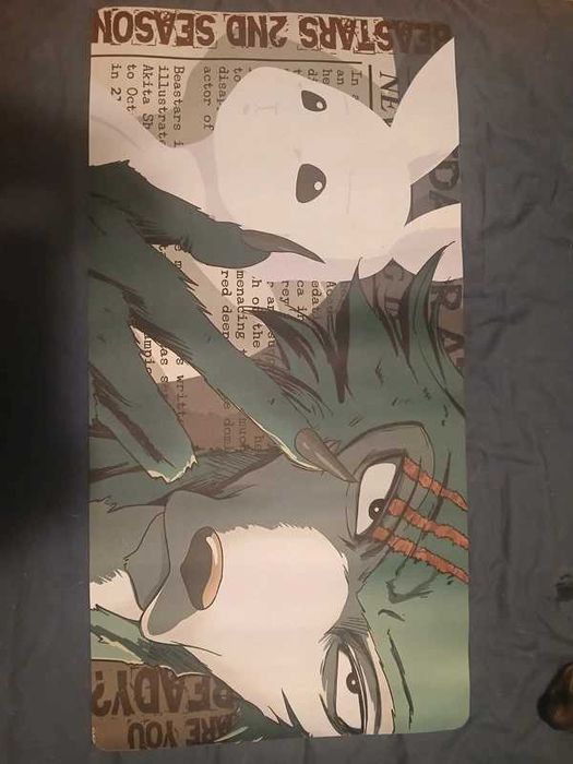 Podkładka pod mysz. Beastars Legoshi Edycja Limitowana wymiary 80x40
