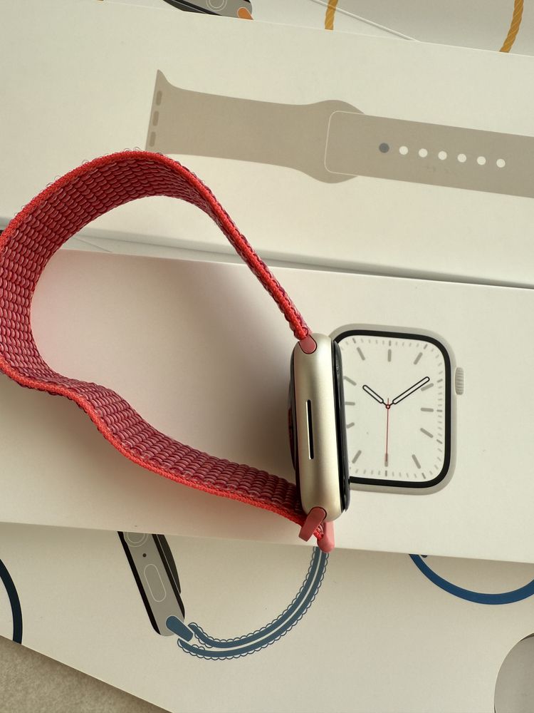 ОРИГІНАЛ Apple Watch 7 41 mm starlight повний комплект