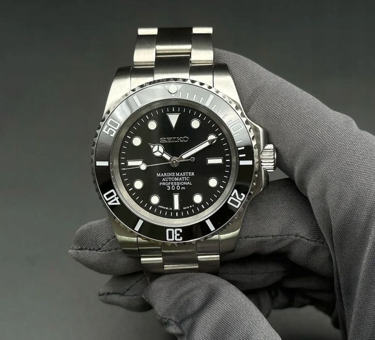 Zegarek Męski SeikoMod SUBMARINER Czarny