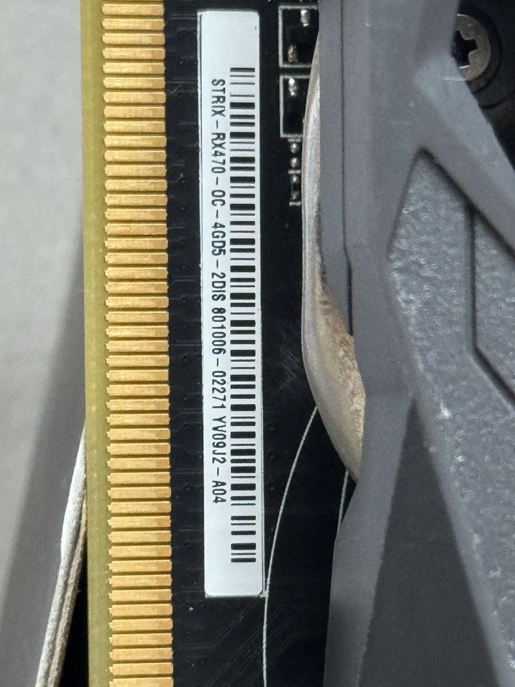 Відеокарта Asus Rog strix r× 470 4gb