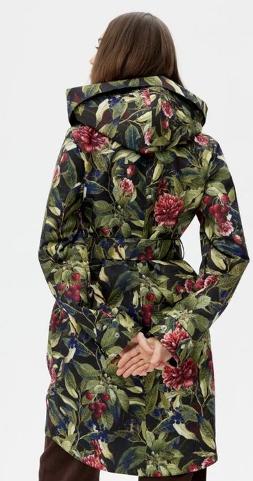 DZIEŃDOBRY sztormiak M Wiśnie Cherry parka z kapturem cordura UNIKAT