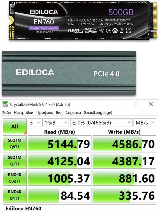 SSD M2 NVME Cusu Fanxiang Netac Crucial 512Gb 1Tb 2Tb (Нові)