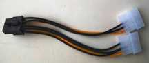 Переходник питания 2 Molex - 8 pin