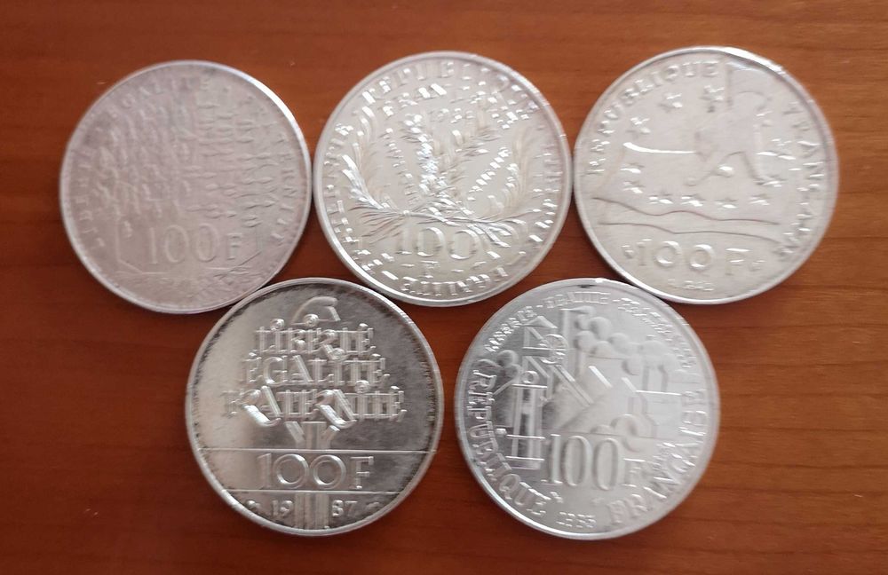 moedas prata 100 francos (#5)