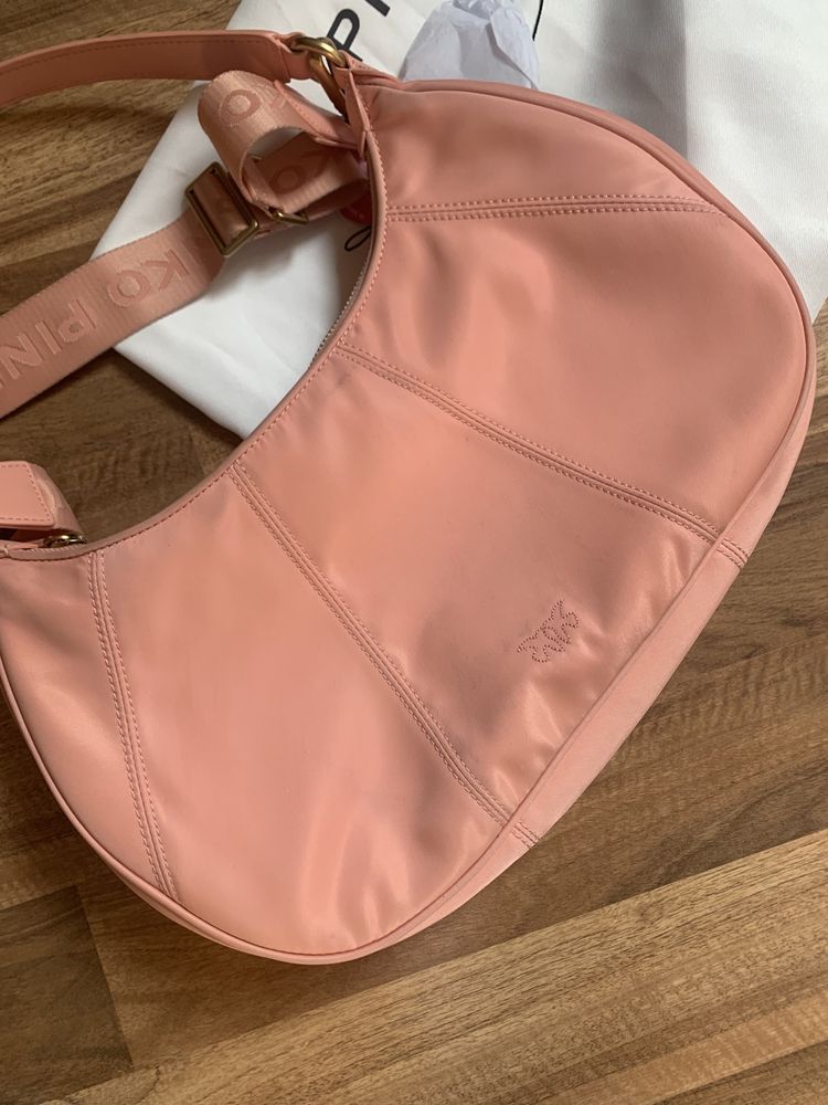 Torebka pinko half moon brzoskwiniowa polksiezyc unikat
