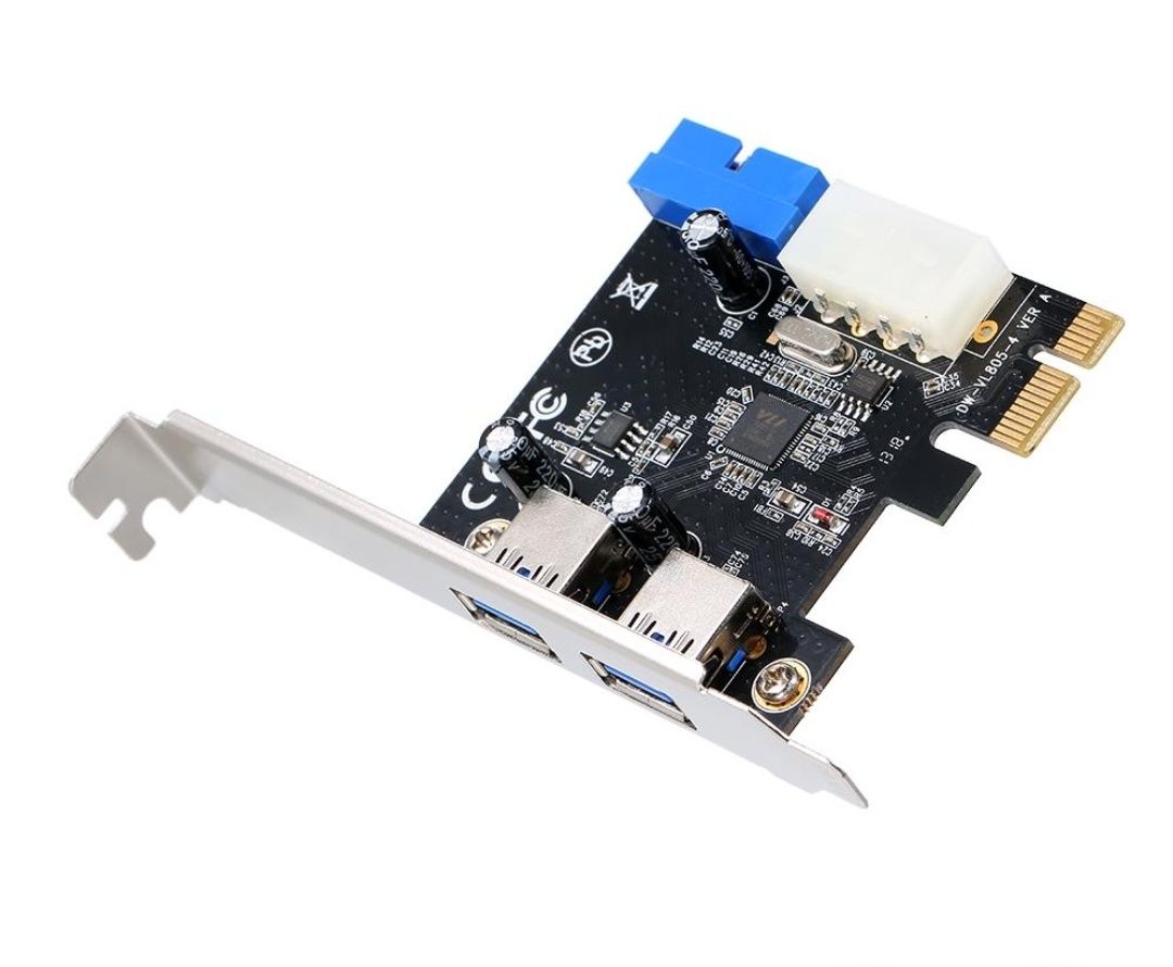 Плата расширения Frime PCI-E to USB3.0 (2 порта) +19pin VIA VL805 (ECF