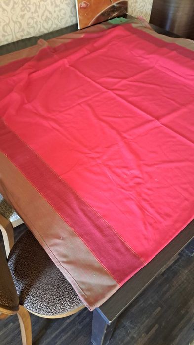 Obrus świąteczny czerwony 150x290 cm, serwet serwetka święta