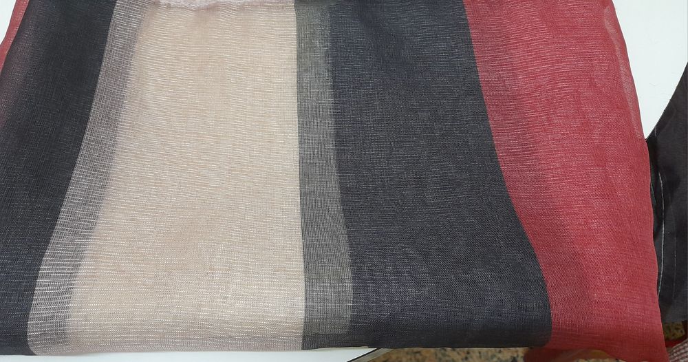 2 cortinados com argolas em organza 2,60x1,40 m - ÚLTIMOS DIAS